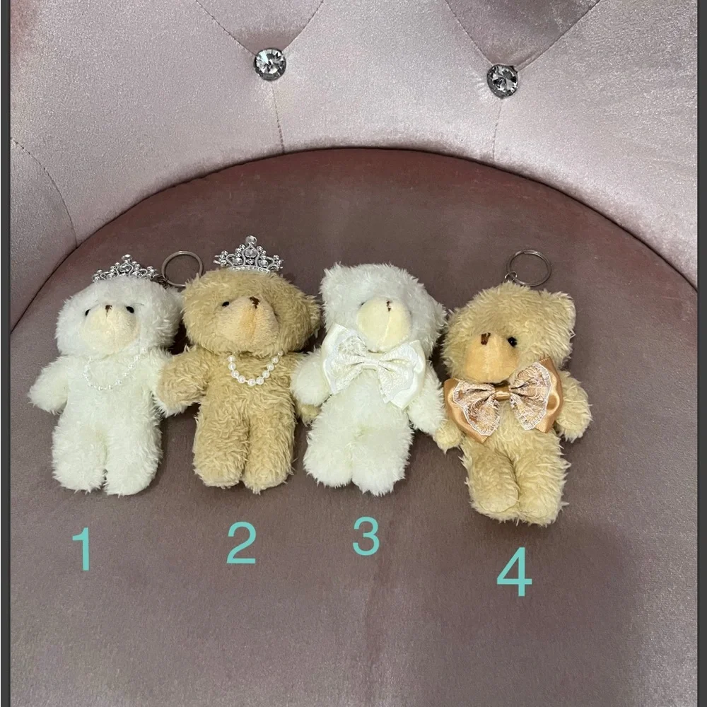 1 Plush Teddy Bear Keychain of your choice